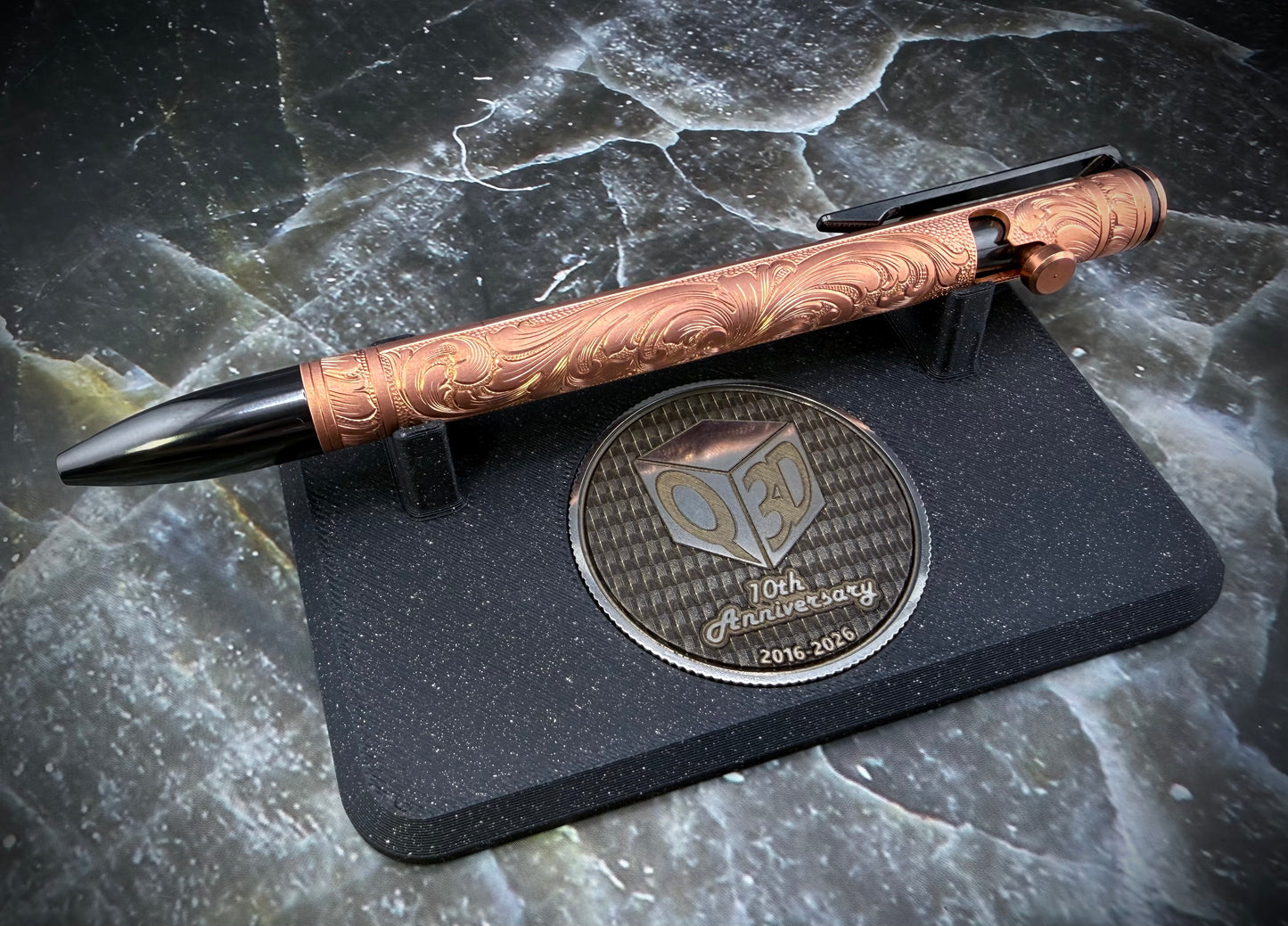 10th Anniversary Hand Engraved Pen