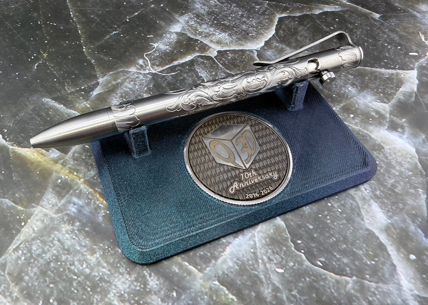 10th Anniversary Hand Engraved Pen